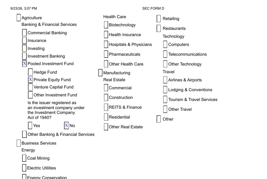 SEC Form D filing, page 2 — continuation preview